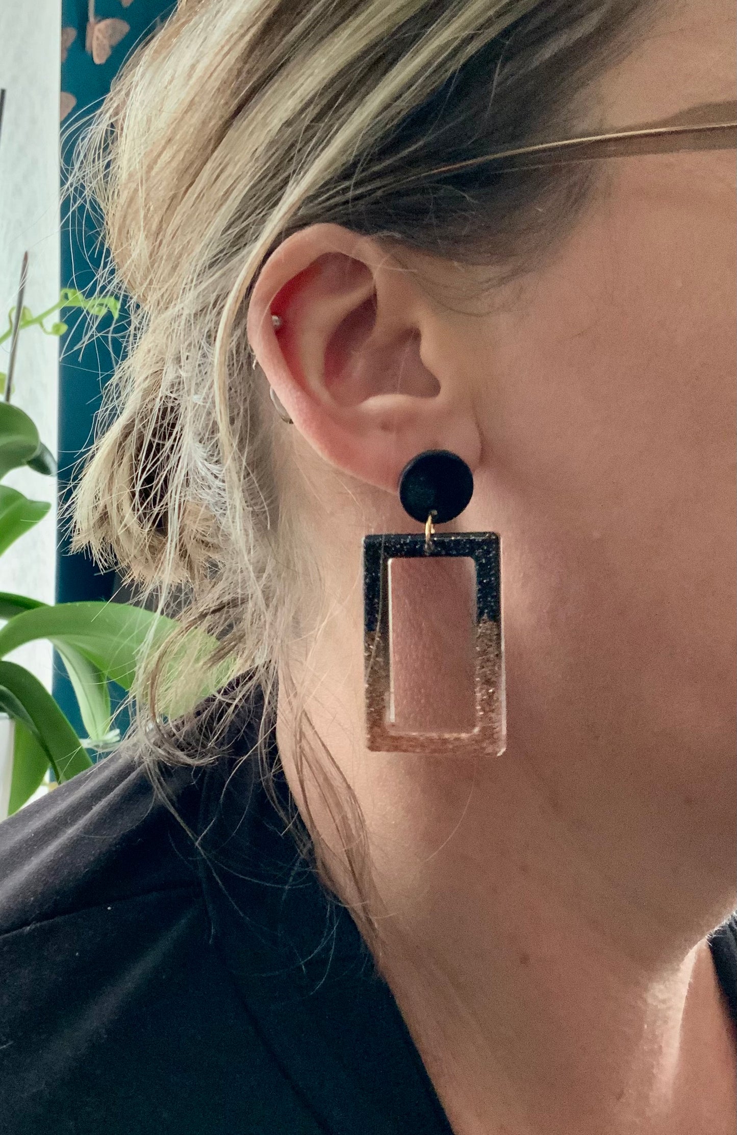 Dailie’s Rectangles noires et or