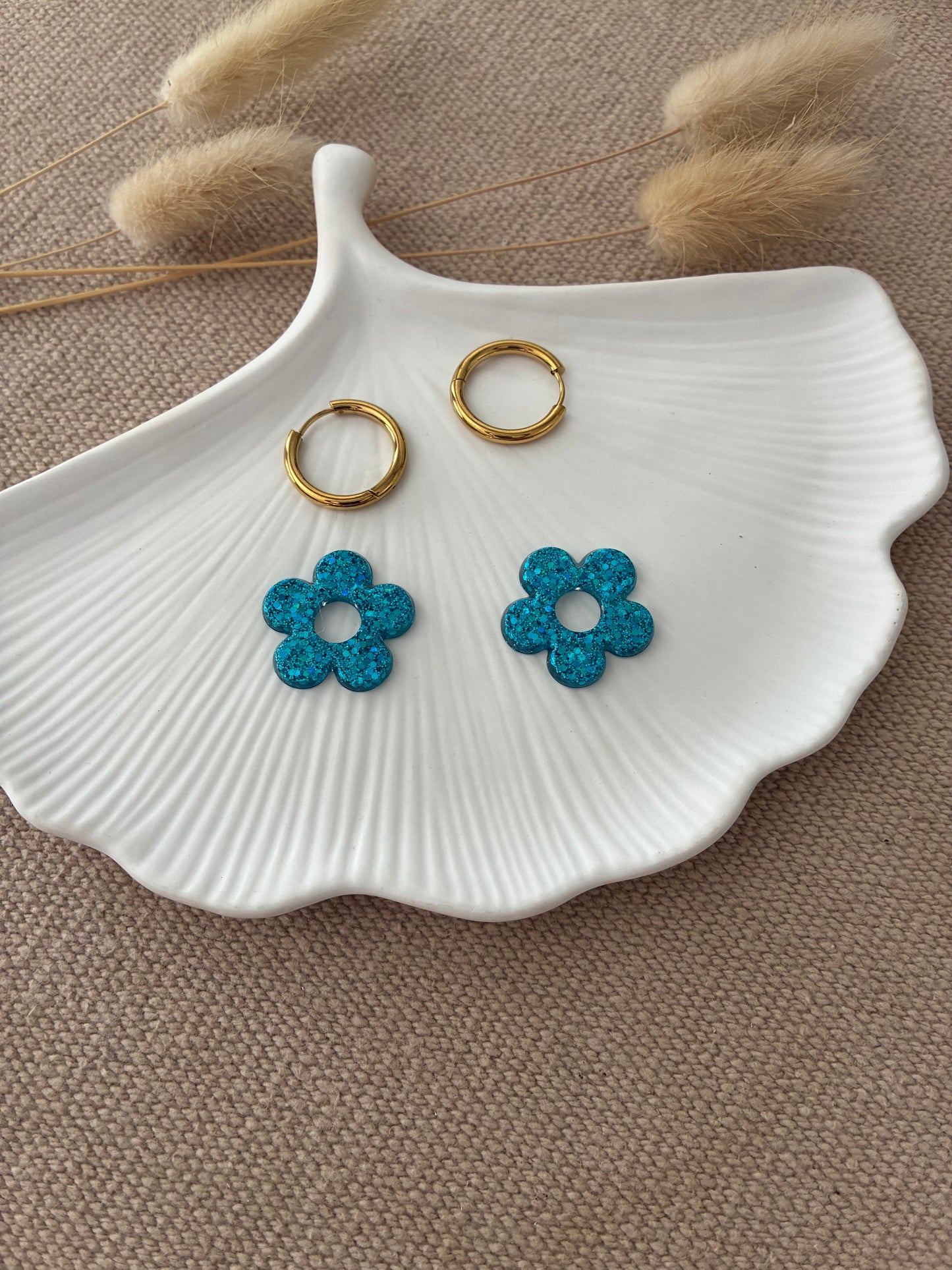 Créole’s Fleurs bleues pailletées