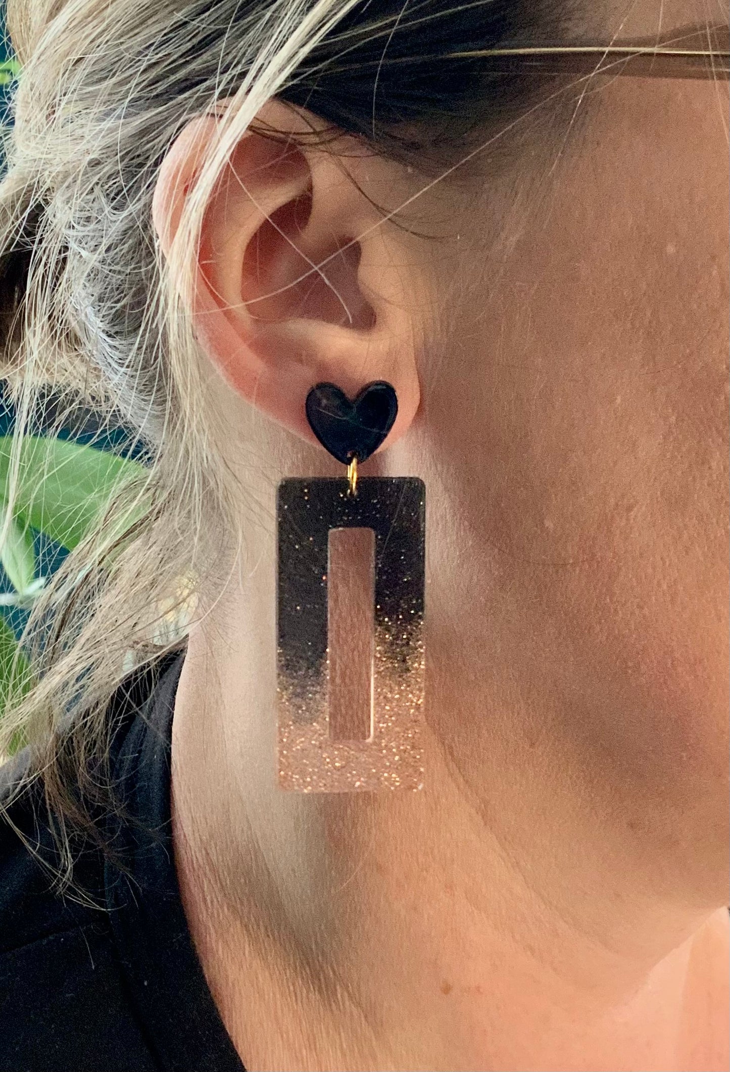 Dailie’s Rectangles noires et or