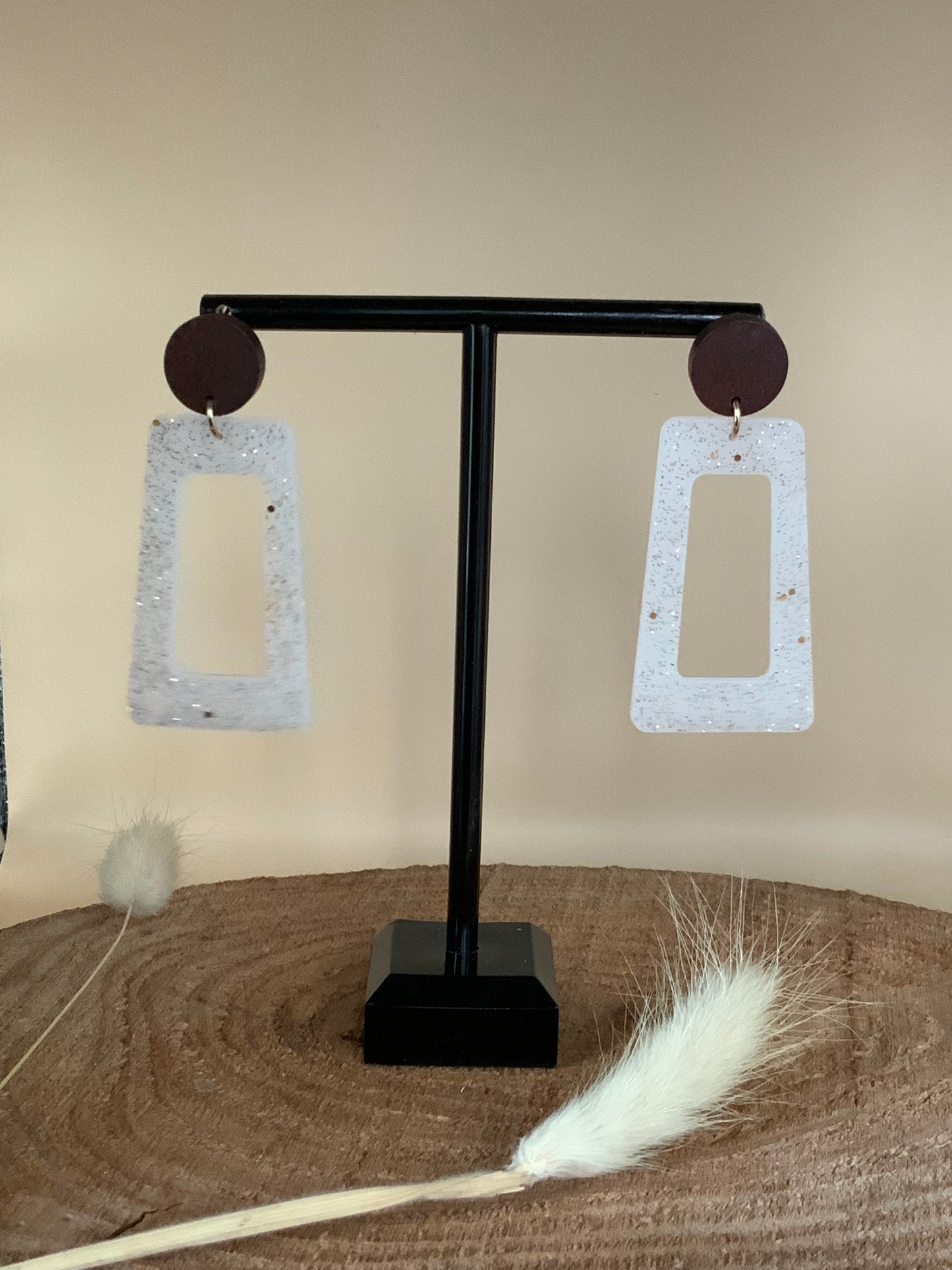 Dailie’s Rectangles blancs paillettes