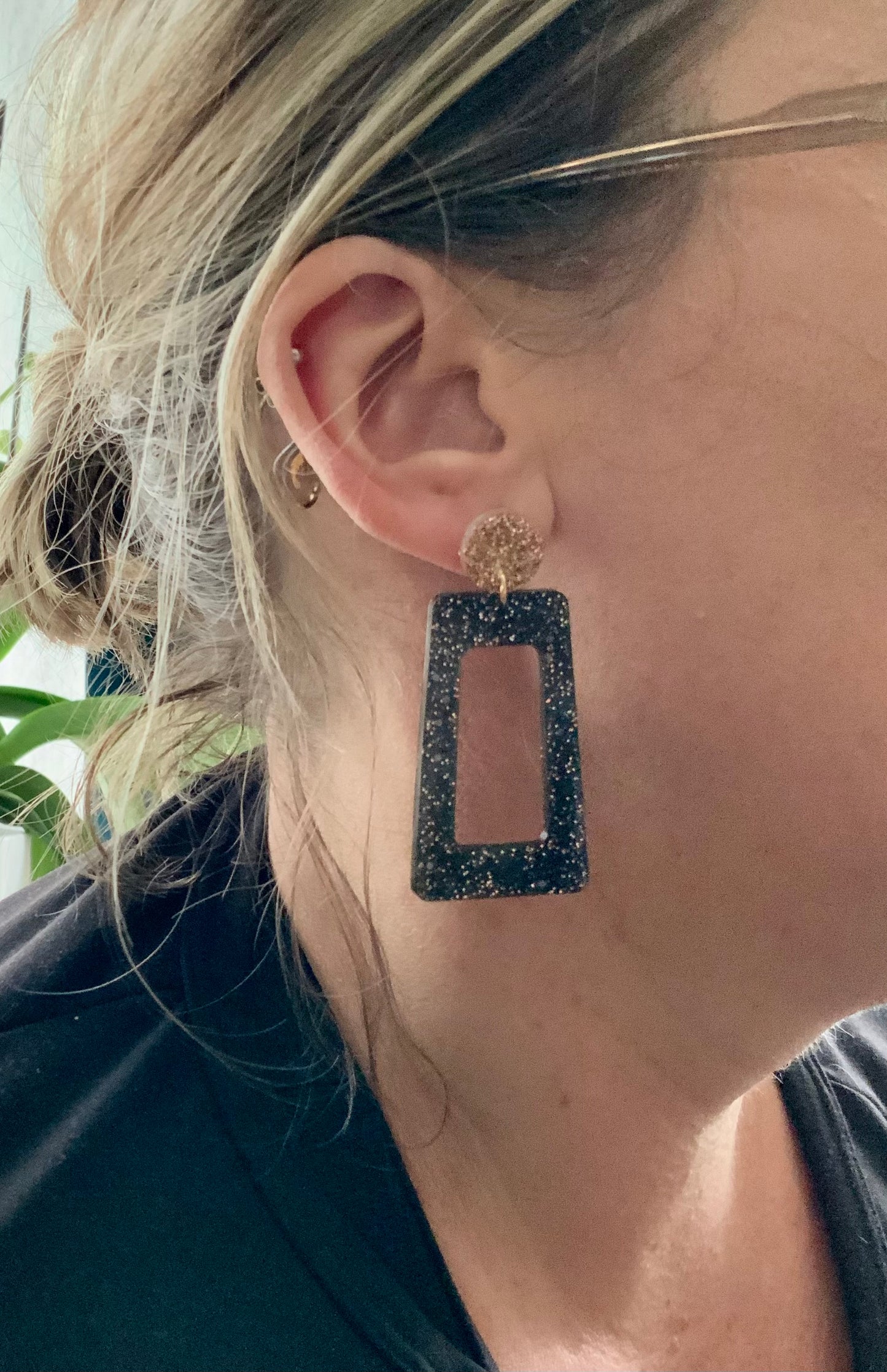 Dailie’s Rectangles noires paillettes