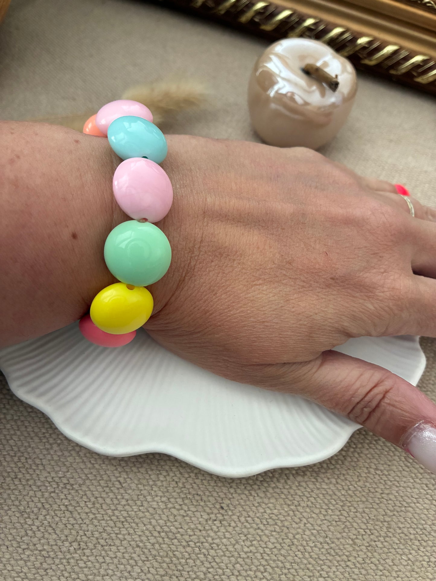 Bracelet Galets multicolore