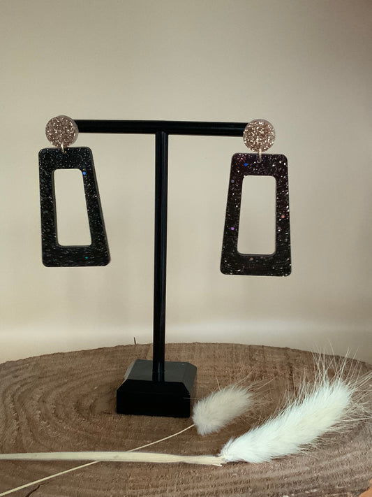 Dailie’s Rectangles noires paillettes