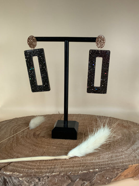 Dailie’s Rectangles noires paillettes