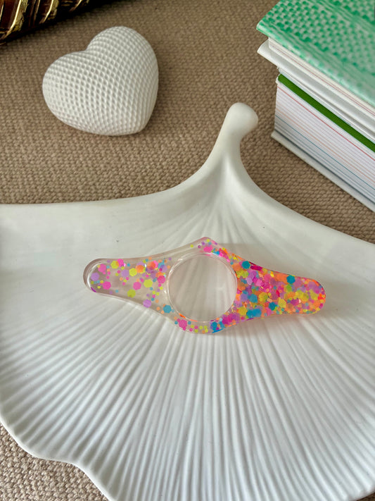 Bague de lecture multicolore pop / diam 22mm