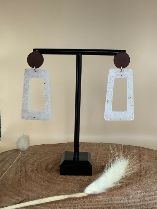 Dailie’s Rectangles blancs paillettes