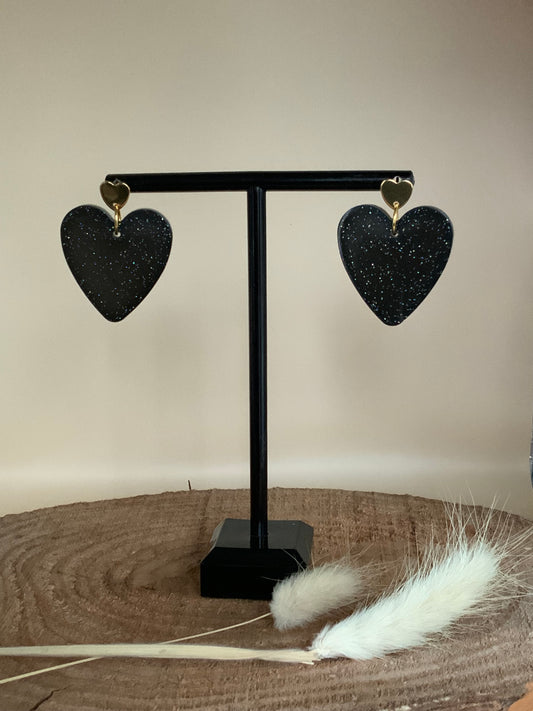 Dailie’s Cœurs noirs paillettes