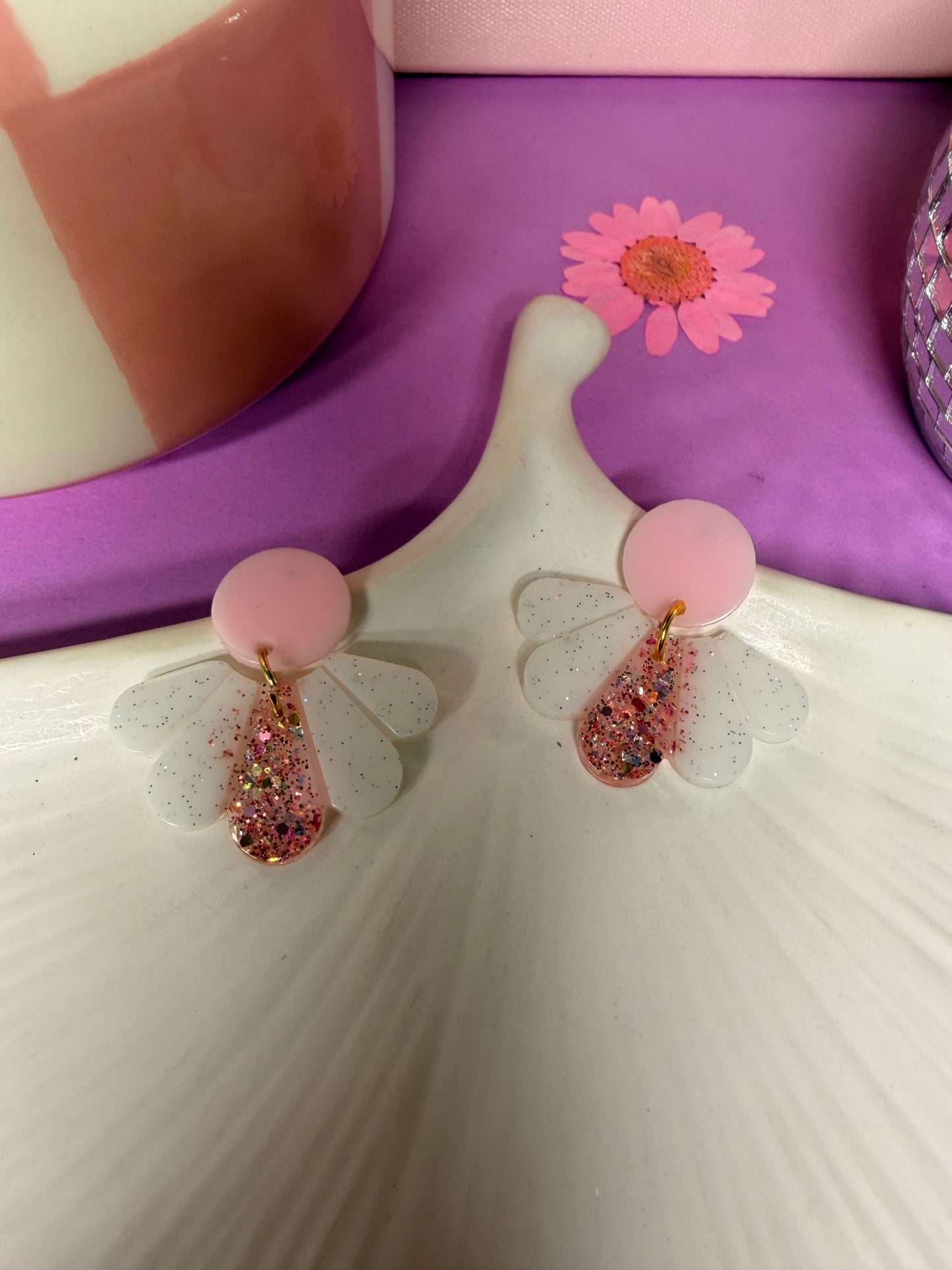 Sweetie’s blanches et roses pailletés