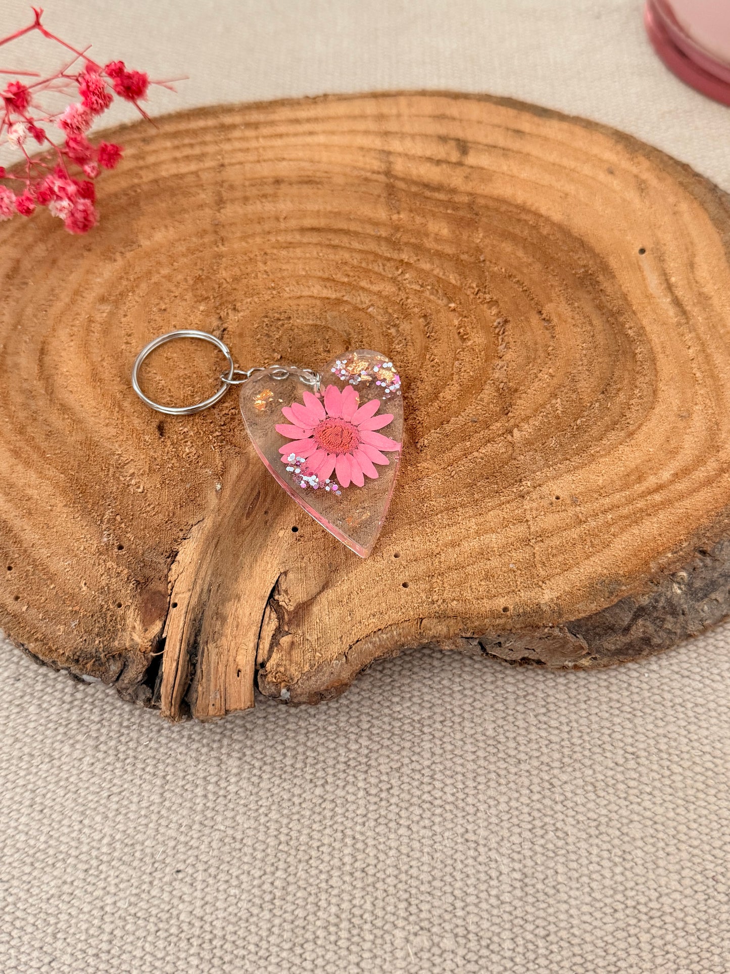 Porte-clés fleuri