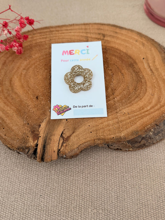 Pin’s Fleur Merci Maitresse