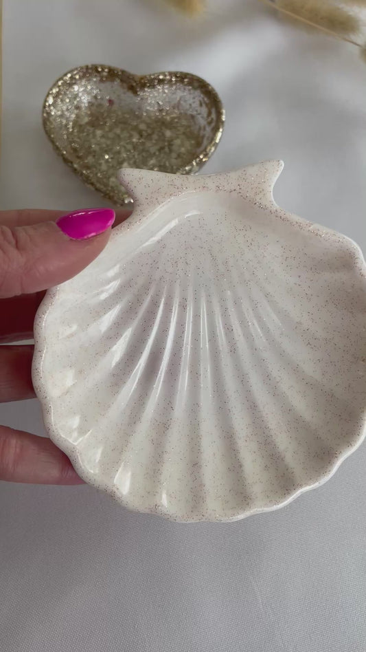 Vide Poche coquillage blanc